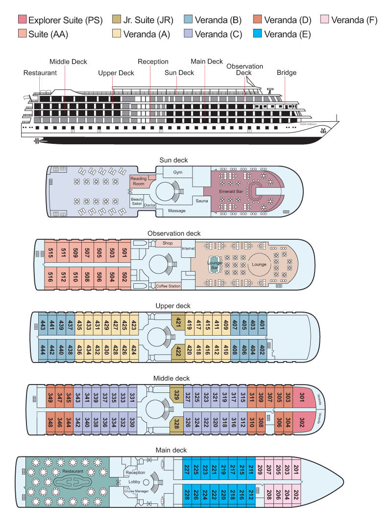 Viking Emerald Deck Plan