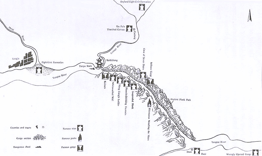 Important sites of Qutang Gorge