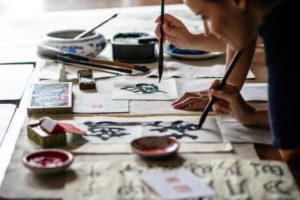 Yangtze River Cruise onboard activities Chinese Calligraphy